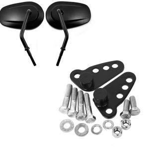 Set: Spiegel CS22 für Harley-Davidson Modelle schwarz + Tieferlegungskit 1-3" für Harley Touring 02-17 Tieferlegung_1