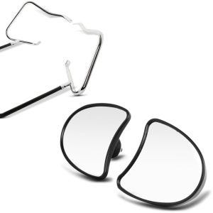 Set: Kofferträger passend für Harley Davidson Touring 14-24 mit Schutzbügel chrom Craftride + Verkleidungsspiegel passend für Harley Davidson Electra/ Street-Glide 14-24 schwarz Craftride