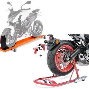 Set: Rail de Range avec Bloque Roue Smart Mover max. 450 kg + Aide de dérivation (300 kg) Mover I