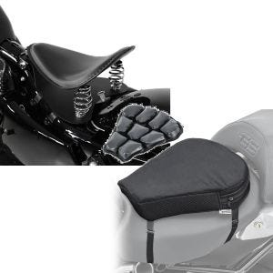 Set: Bobber Solositz mit Grundplatte in schwarz + Luftkissen Air M Komfort Sitzkissen in schwarz