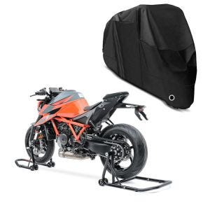 Set: Einarm Montageständer Set für KTM 1290 Super Duke/ R 14-21 + Abdeckplane XL Abdeckhaube in schwarz_1