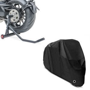 Set: Einarmständer KTM 1290 Super Duke / R 14-21 Montageständer Single + Abdeckplane XL Abdeckhaube in schwarz_1