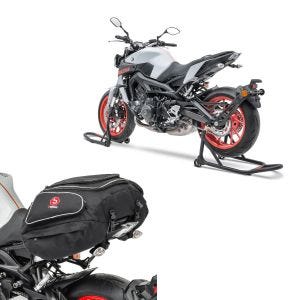 Set: Topcase King NHM für Harley Softail / Sport Glide schwarz + Hecktasche X50 Gepäcktasche hinten 50Ltr in schwarz_1