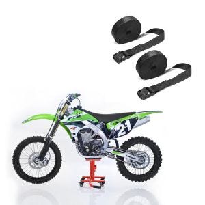 Set: Montageständer Rangierhilfe inkl Rollen Cross Mover M Motorcross or + Spanngurt Set Zurrgurte 150cm 2 Stück in schwarz_1