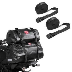 Set: Hecktasche Set XB50 + XF30 Volumen 80L Drybag Wasserdicht + Spanngurt Set Zurrgurte 150cm 2 Stück in schwarz_1