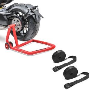 Set: Einarmständer KTM 1290 Super Duke / R 14-21 Montageständer Single-One + Spanngurt Set Zurrgurte 150cm 2 Stück in schwarz_1