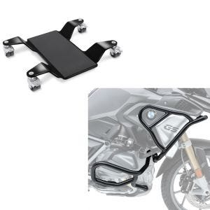 Set: Pare carter Set compatible avec BMW R 1250 GS 19-23 XL6 haut et bas crashbar + Chariot Range pour béquille centrale Mover II, max. 320 kg, noir