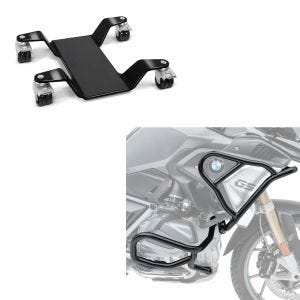 Set: Sturzbügel Set passend für BMW R 1250 GS 19-23 oben und unten XL6 Schutzbügel + Rangierhilfe für Hauptständer Easy Mover III bis 400kg in schwarz