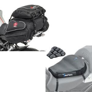 Set: Hecktaschen Set Kawasaki Z 900 / RS / Cafe X50 und X52 + Luftkissen Air Deluxe M Komfort Sitzkissen in schwarz_1