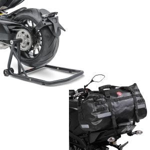 Set: Einarmständer Ducati Diavel / S 11-20 Montageständer Single-Classic + Hecktasche Drybag XB50 Wasserdicht Volumen 50l_1