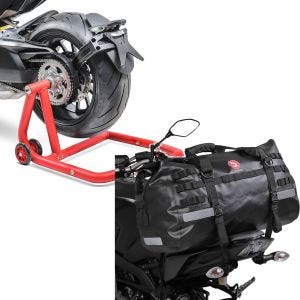 Set: Einarmständer KTM 1290 Super Duke / R 14-21 Montageständer Single-One + Hecktasche Drybag XB50 Wasserdicht Volumen 50l_1