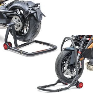 Set: Einarmständer passend für KTM 1290 Super Duke / R 14-23 Montageständer Single-One + Lenkkopfständer Falcone 5 PIN Lenkkopf Montageständer