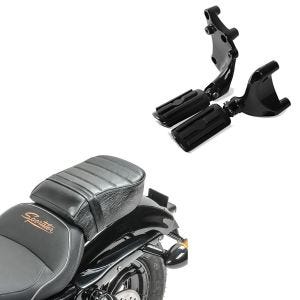 Set: repose pieds passager et support compatible avec Harley Davidson Sportster 883 Iron 14-20 BL1 Craftride + Selle passager avec rembourrage compatible avec Harley Davidson Sportster Forty-Eight 48 / 883 Iron Craftride
