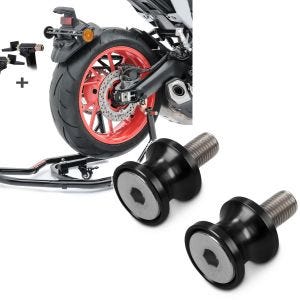 Set: Rangierhilfe Montageständer Hinterrad Mover 2 universal schwarz + Prismabuchsen-Racingadapter Motea Jerez M8 schwarz_1