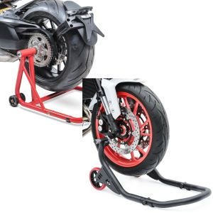 Set: Einarmständer Ducati Supersport / S 17-20 Montageständer Single-Cl + Vorderrad Montageständer Falcone-2 Motorradständer mit L-Aufnahme_1