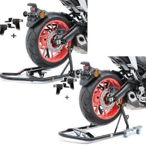 Set: Rangierhilfe Montageständer Hinterrad Mover 2 universal schwarz + Rangierhilfe Montageständer Hinterrad Mover 1 universal schwarz_1
