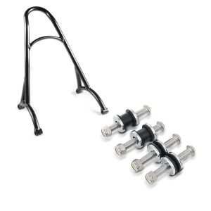 Set: Sissybar Harley Sportster 04-20 Rider-XS schwarz + Docking Hardware Kit für Harley Sportster 2004-2020 Anbausatz_1