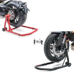 Set: Béquille d'atelier monobras compatible avec Ducati Hypermotard 950/SP 19-24 -Classic + Béquille d'Atelier Avant S