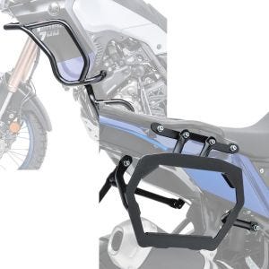 Set: Sturzbügel Set für Yamaha Tenere 700 19-21 oben und unten Schutzbügel + Kofferträger für Yamaha Tenere 700 19-21 für Alukoffer Satteltaschen_1