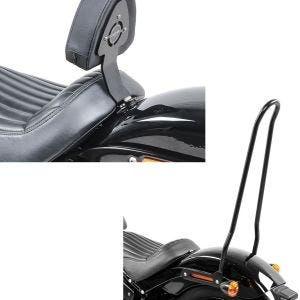 Set: Fahrer Sissybar für Harley Softail Street Bob 18-20 Rückenlehne + Sissybar für Harley Softail Street Bob 18-20 Tampa XL schwarz_1