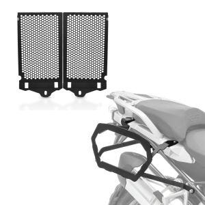 Set: Kofferträger passend für BMW R 1200 GS 13-18 Bagtecs SLP für Alukoffer und Satteltaschen + Kühlerabdeckung passend für BMW R 1200 GS 13-18 Kühlergrill Zaddox KG1