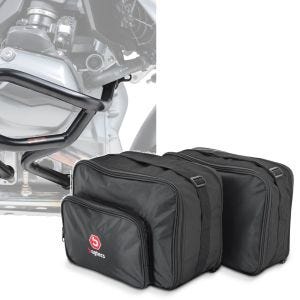 Set: Sturzbügel für BMW R 1200 GS 13-18 Motoguard L2 Schutzbügel + Vario Koffer Innentaschen für BMW R 1200 GS / Adventure 13-18 Koffertaschen Bagtecs MV1_1