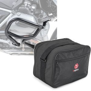 Set: Sturzbügel für BMW R 1200 GS 13-18 Motoguard L2 Schutzbügel + Innentasche Topcase Vario für BMW R 1200 GS / Adventure 13-18 Bagtecs MV3_1