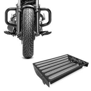 Set: Pare cylindre compatible avec Honda Rebel 500 CMX 17-24 Craftride pare carter + Protection de radiateur compatible avec Honda Rebel 500 CMX 17-24 Grille Zaddox KG1