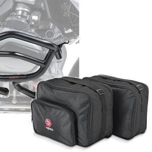 Set: Sturzbügel für BMW R 1200 GS 13-18 Motoguard XL4 Schutzbügel + Vario Koffer Innentaschen für BMW R 1200 GS / Adventure 13-18 Koffertaschen Bagtecs MV1_1