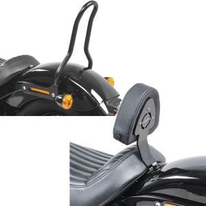Set: Sissybar für Harley Davidson Softail 18-21 Craftride Tampa S schwarz + Fahrer Sissybar für Harley Davidson Softail Slim 18-20 Fahrer Rückenlehne Craftride_1