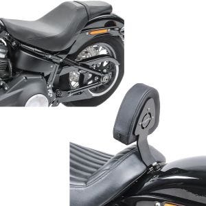Set: Sitzbank für Harley Softail Modelle 18-21 Craftride BDL1 Doppelsitzbank + Fahrer Sissybar für Harley Davidson Softail Slim 18-20 Fahrer Rückenlehne Craftride_1