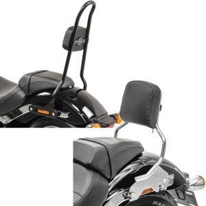 Set: Sissybar für Harley Softail / Sport Glide 18-21 Craftride SRL schwarz + Sissybar für Harley Davidson Sport Glide 18-21 Abnehmbar R1 chrom Craftride_1