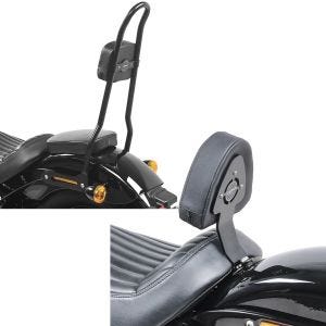 Set: Sissybar für Harley Davidson Softail 18-21 Craftride SRL schwarz + Fahrer Sissybar für Harley Davidson Softail Slim 18-20 Fahrer Rückenlehne Craftride_1