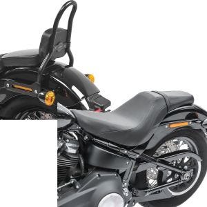 Set: Sissybar S für Harley Softail 18-21 Craftride SRL schwarz + Sitzbank für Harley Softail Modelle 18-21 Craftride BDL1 Doppelsitzbank_1