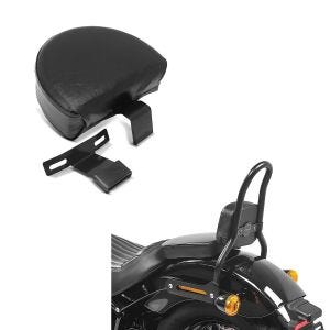 Set: Sissybar S für Harley Softail 18-21 Craftride SRL schwarz + Fahrer Sissybar für Harley Davidson Softail Heritage Custom / 114 18-21 Rückenlehne Craftride FR1 schwarz_1