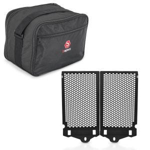 Innentasche Topcase Vario passend für BMW R 1200 GS / Adventure 13-18 Bagtecs MV3 + Kühlerabdeckung passend für BMW R 1200 GS 13-18 Kühlergrill Zaddox KG1