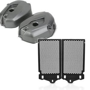 Set: Ventildeckel für BMW R 1200 GS 13-18 / Adventure 14-18 Zaddox Motordeckel rechts links + Kühlerabdeckung für BMW R 1200 GS 13-18 Kühlergrill Zaddox KG1_1