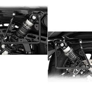 Set Satteltaschenhalter für Harley Sportster 883 Iron 16-20 Abstandshalter rechts-links Craftride SH2_1