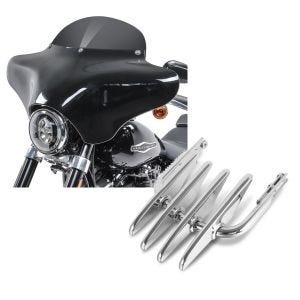 Set: Batwing Verkleidung BD8 für Harley Davidson Road King / Classic Craftride + Gepäckträger für Harley Davidson Road King 94-21 chrom Craftride_1