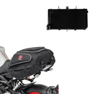 Wasserkühler passend für Kawasaki Z 800 13-16 Radiator Kühler + Hecktasche Kawasaki Z 800 Gepäcktasche hinten Bagtecs X50 50Ltr schwarz