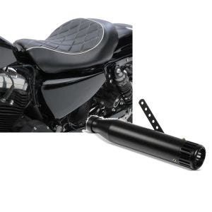 Set: Solo Sitz für Harley Sportster Forty-Eight 48 10-20 Craftride SR4 Sitzbank + Craftride Endschalldämpfer Harley Sportster Forty-Eight 48 Auspuff Straight schwarz_1