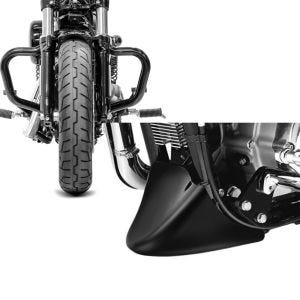 Set: Sturzbügel Mustache für Harley Sportster Forty-Eight 48 10-20 schwarz Craftride + Bugspoiler für Harley Sportster Forty-Eight 48 10-20 Craftride_1