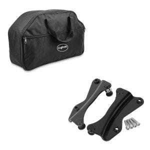 Set: 4-Punkt-Montagekit für Harley Davidson Road Glide Special 15-21 schwarz Craftride + Innentasche Topcase für Harley Road Glide Special 15-21 Craftride MT5_1