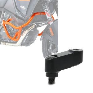 Set: Sturzbügel für KTM 1190 Adventure/ R 13-16 Motoguard Schutzbügel orange + Spiegelverlängerung KTM 1190 Adventure / R 13-16 Tourtecs Paar 40mm schwarz_1