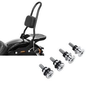 Set: Sissybar Harley Softail Slim 18-21 Craftride Fast Rider-L inkl. Gepäckträger schwarz + Anbausatz Docking Hardware Kit für Harley-Davidson Softail 18-21 52300646 Craftride_1