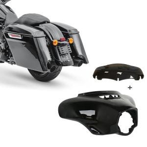 Set: Seitenkoffer Stretched für Harley Davidson Street Glide (FLHX) 14-21 Craftride + Batwing Verkleidung Set für Harley Street Glide 14-21 Craftride_1