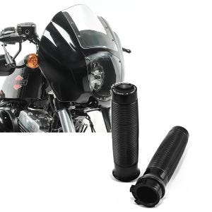 Set: Lampenmaske für Harley Sportster Forty-Eight 48 / Special Lichtmaske Craftride Q1 klar + Lenkergriffe für Harley Sportster Forty-Eight 48 / Special Craftride HC1_1