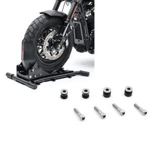 Set: Radwippe für Harley Fat Boy / 114 Constands Easy Plus Vario einstellbar schwarz + Anbausatz Docking Hardware Kit für Harley Davidson Fat Boy 03-17 Craftride_1