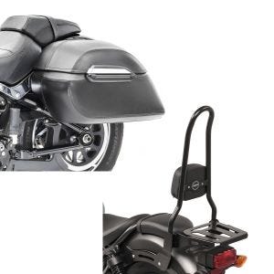 Set: Seitenkoffer Set Kawasaki VN 900 Classic / Custom Craftride K3 33Ltr in schwarz + Sissy Bar XL3 für Kawasaki VN 900 Classic / Custom 06-16 Gepäckträger schwarz Craftride_1