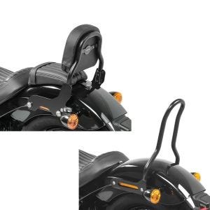 Set: Sissy Bar für Harley Davidson Softail Slim 18-21 schwarz CSS Craftride + Sissybar für Harley Davidson Softail 18-21 Craftride Tampa S schwarz_1